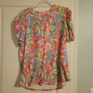 Colorful Floral Women's Top